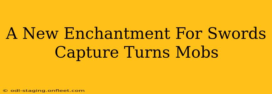 A New Enchantment For Swords Capture Turns Mobs