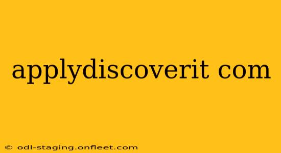 applydiscoverit com