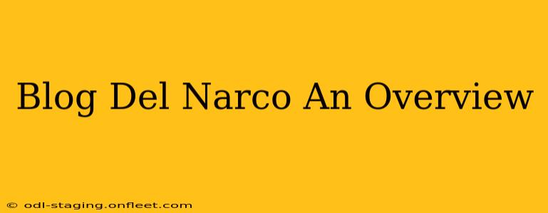 Blog Del Narco An Overview