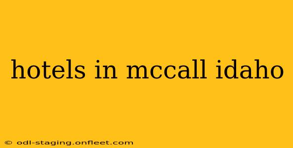 hotels in mccall idaho