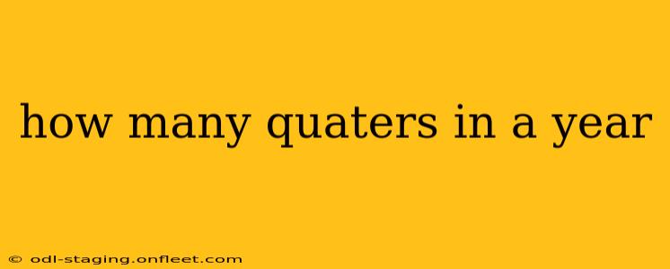 how many quaters in a year