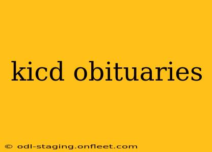 kicd obituaries