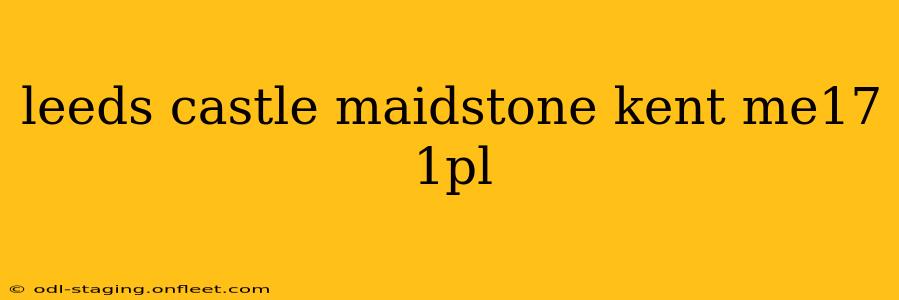 leeds castle maidstone kent me17 1pl