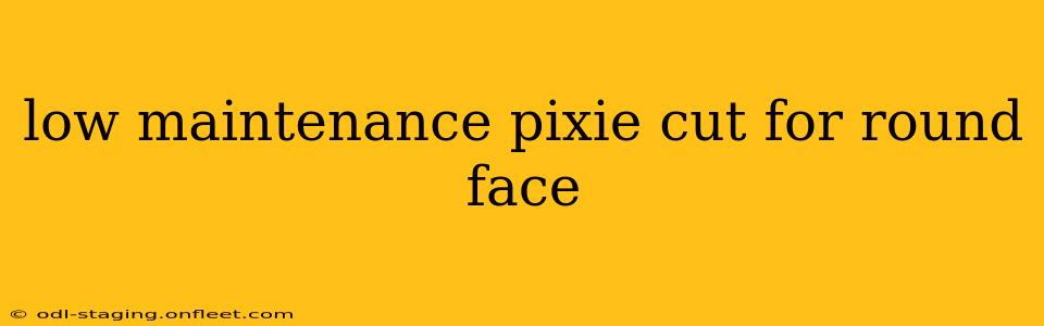 low maintenance pixie cut for round face