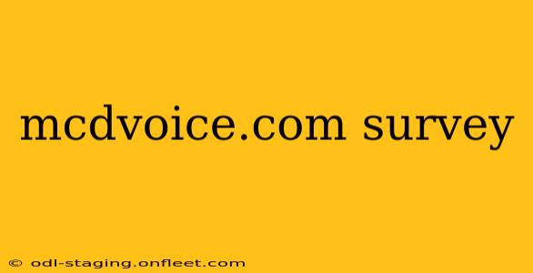 mcdvoice.com survey