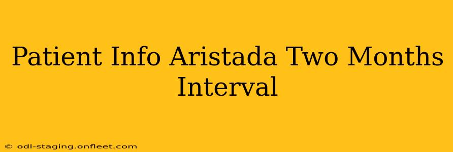 Patient Info Aristada Two Months Interval
