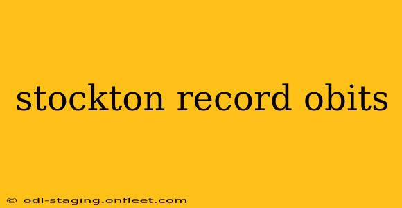 stockton record obits