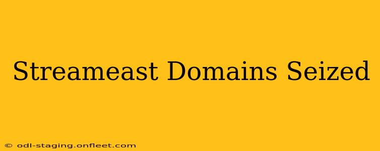 Streameast Domains Seized