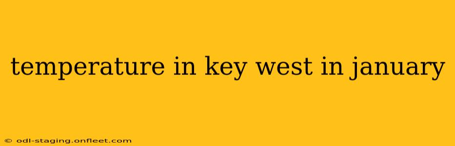 temperature in key west in january