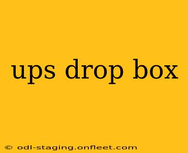 ups drop box